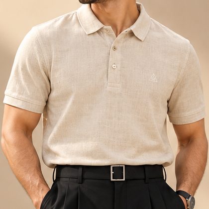 K114 Beige Polo